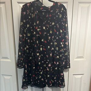 Steve Madden Black Floral Women's Coat